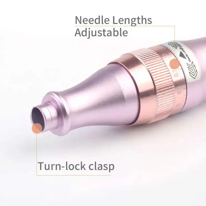 Wireless Pink Dr.Pen Ultima A6 Microneedling Derma Pen 5 Speed 0-2.5mm Depth Home Salon Anti-Aging Skin Rejuvenation Tool