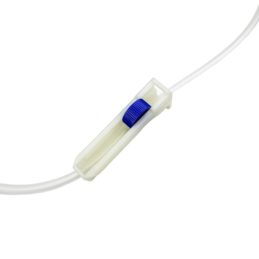 Disposable Sterile Intravenous Infusion Set For Animal Use Veterinary Adjustable Flow Fluid Delivery Infusion Catheter Tube Accessory (10 Pack)