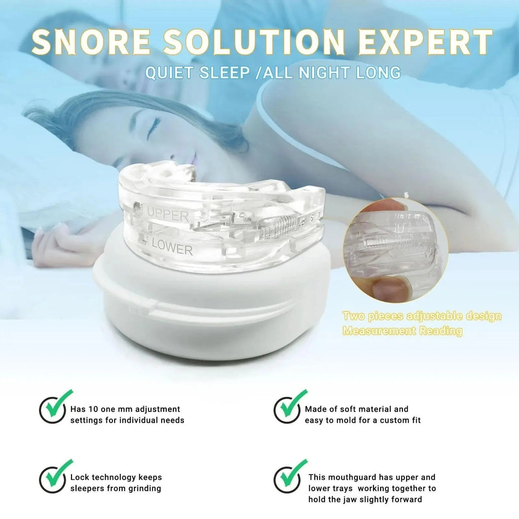 Stop Snoring Mouthpiece Sleep Apnea Guard Bruxism Anti Snore Pure Grind Aid Tray