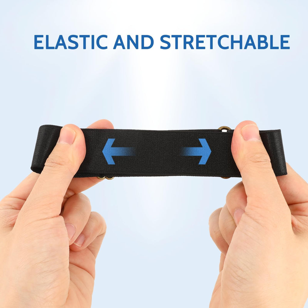 1 Pair Adjustable Elastic Shirt Sleeve Holder Strap Anti Slip Arm Band Cuff Fastener For Business Formal Dress Shirt Accessory