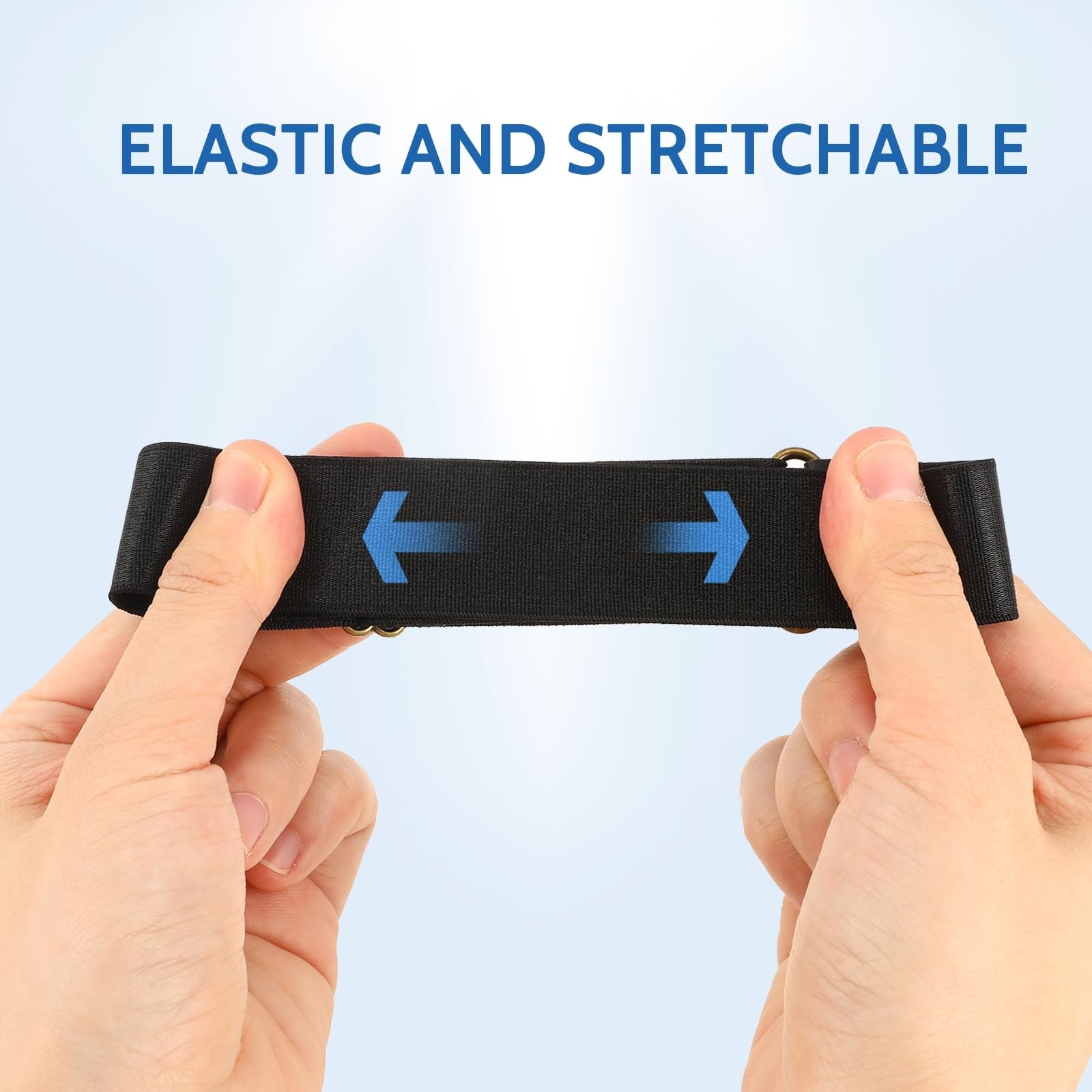 1 Pair Adjustable Elastic Shirt Sleeve Holder Strap Anti Slip Arm Band Cuff Fastener For Business Formal Dress Shirt Accessory