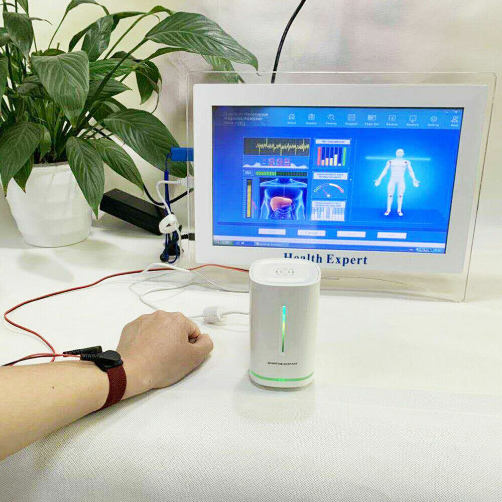 Updated 4.7.0 English & Spanish MINI Quantum Magnetic Resonance Body Analyzer USA, Encryption Lock Inserted into the Analayzer