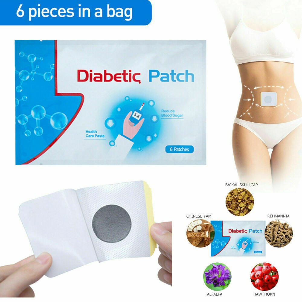 6Pcs/Bag Herbal Extract Diabetic Care Patches to Assist Stable Blood Glucose For Men Women Home Daily Use (5/10/20 Bags)