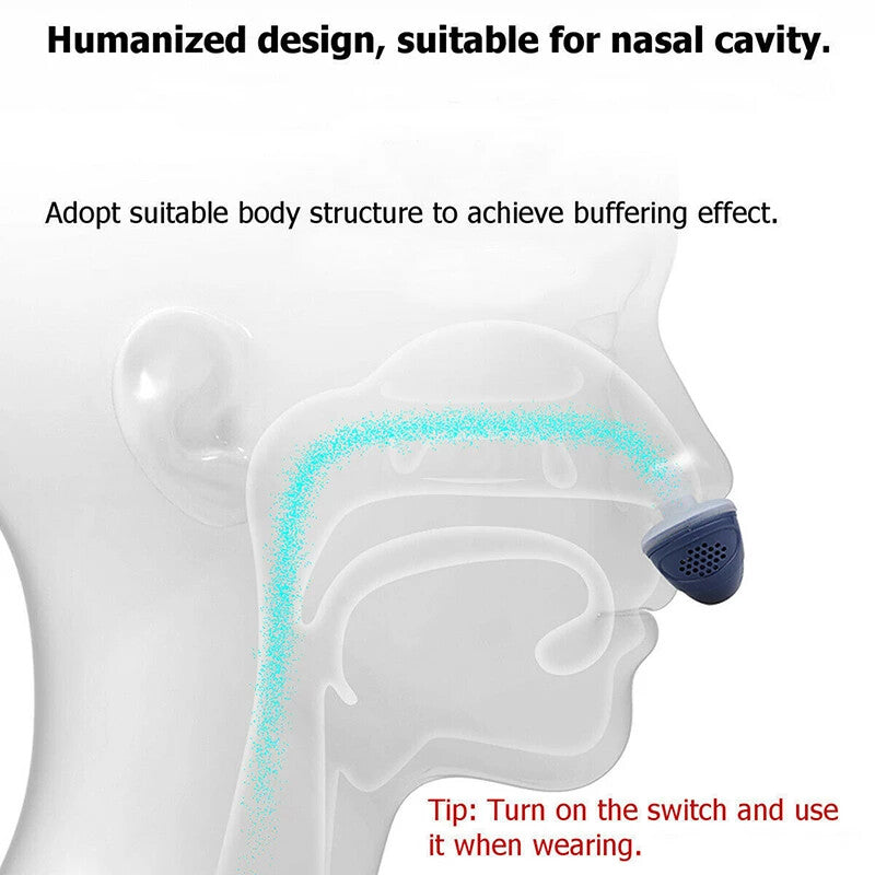 Electric Anti Snore Stopper Device Sleeping Help Smooth Breathing Nasal Machine