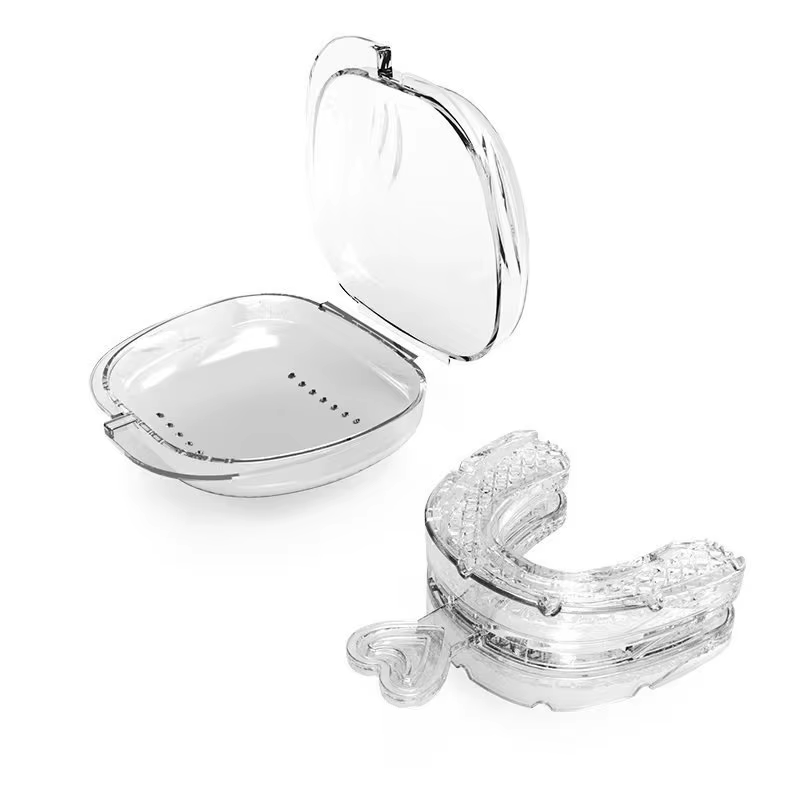 Upgraded Adjustable Anti Snore Mouthpiece Sleep Aids Mouth Guards Stop Snoring Adjustable Braces Sports Braces with Handle