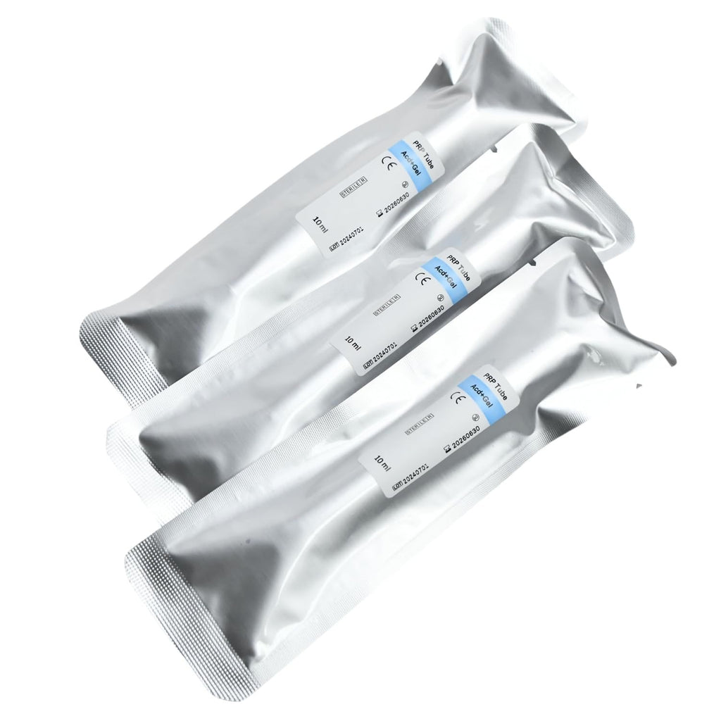 10 Pack Disposable 10ml Acd Gel Tubes With Cap Vacuum for Blood Collection Medical & Veterinary Beauty Facial Use