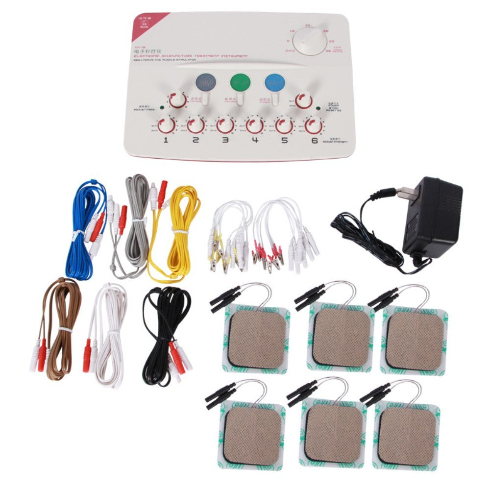 Electronic Acupuncture Device SDZ-II 6 Output Channel Electroacupuncture Therapy Massager Pulse Acupuncture Nerve and Muscle Stimulator