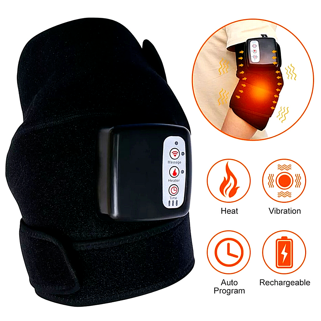 3 In 1 Knee Joint Physiotherapy Massager Pneumatic Air Compression Heating Vibration Leg Pain Relief Support Machine Home Use