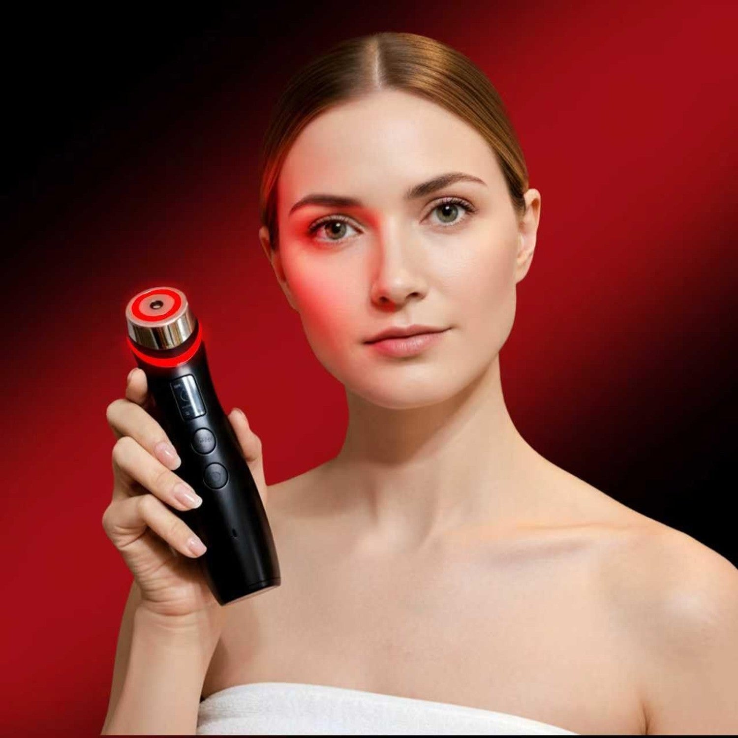 Pro  6-in-1 Real Glass Glow Beauty Massager for Clear, Radiant, Firmer-Looking Skin Korean Skin Care