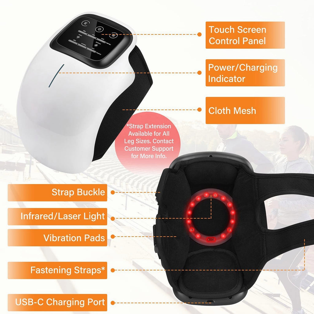 Technical Red Light Thermal Electric Mute Noise Pain Relief Joint Pain Heal Heating Treatment Machine Knee Massager