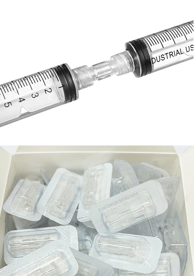 Female Luer Lock Connector Clear Plastic Medical Straight Through Luer Adapter for IV Extension Set Fluid Transfer Tubing