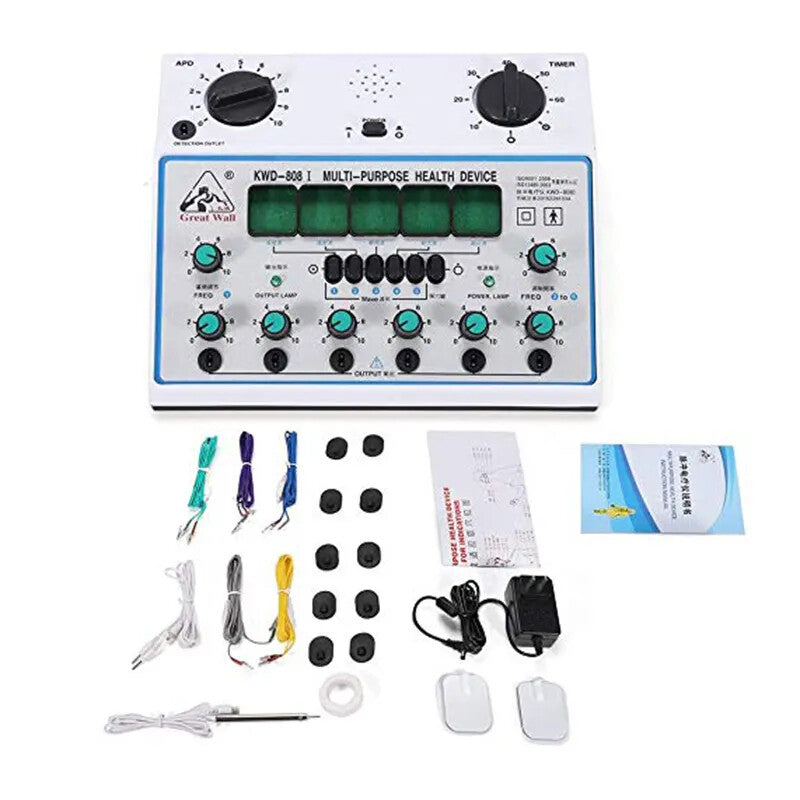 For KWD808-I Acupuncture Stimulator Device Line Cable/Pads/Alligator Clip Wire/Acupoint Detecting Pen/AC Adaptor Accessories