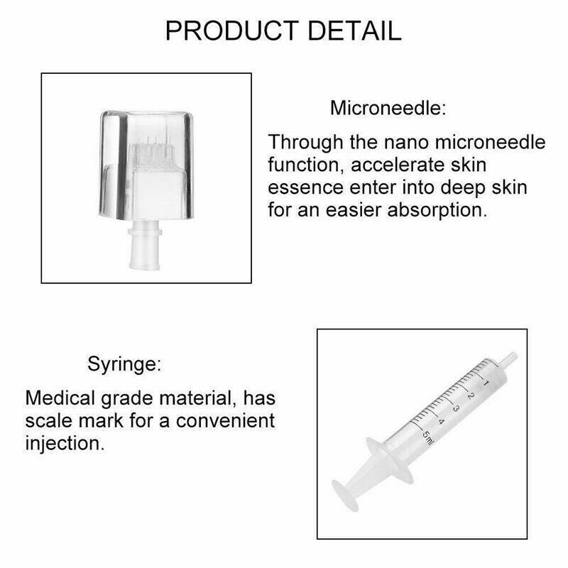 Portable 3D Smart Injection System Painless Multi Needle Mesogun for Electroporation Mesotherapy ABS Material