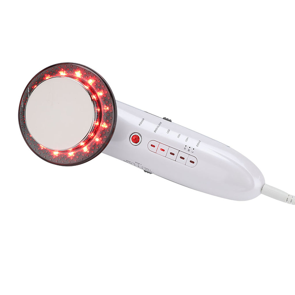 6 In 1 EMS LED Galvanic Ion Machine Ultrasonic Body Slimming Skin Tightening Fat Burning Anti Cellulite Massager