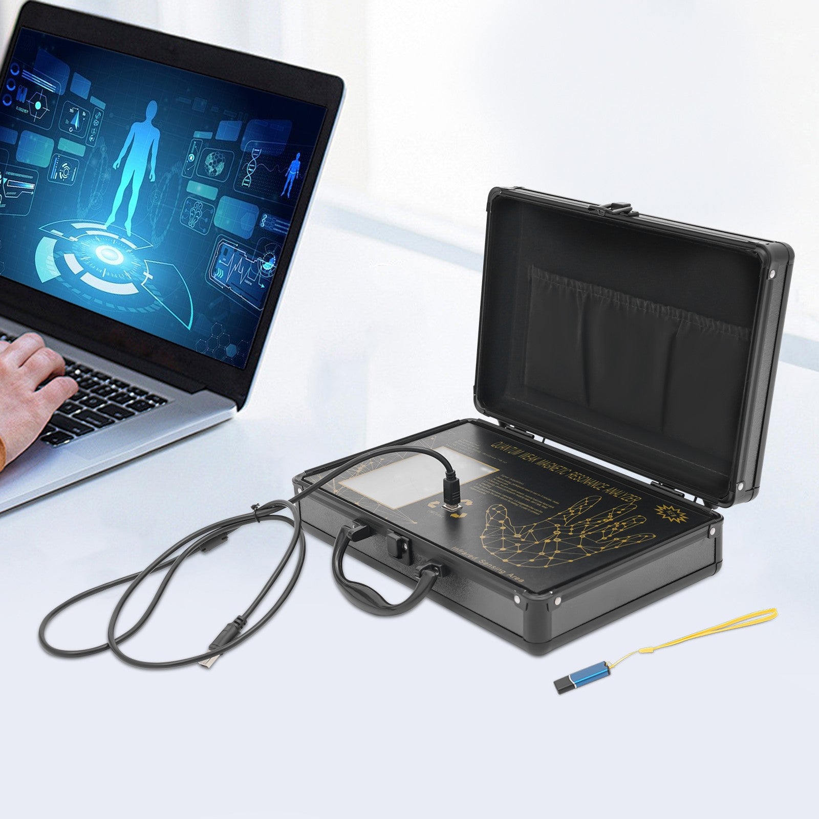 6th Gen Quantum Magnetic Resonance Body Analyzer, Quantum Analyzer Machine, Full-Body Scanner, Health Detector, Palm Touch