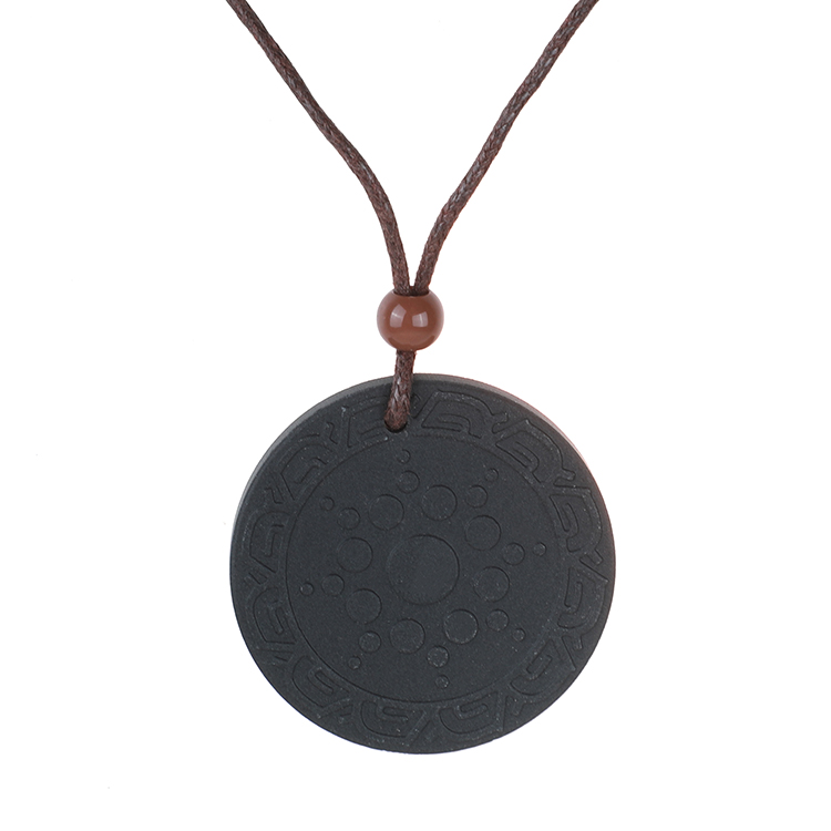 Sunflower Japanese Quantum Volcanic Lava Stone Bio Energy Pendant Scalar Energy Stone Pendant High Negative Ion Quantum Pendant