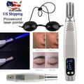 Handheld Red or Blue Pen Picosecond Spot Removal Pen Painless Eyebrow Washing Portable Tattoo Removal Skin Beauty for Home Use