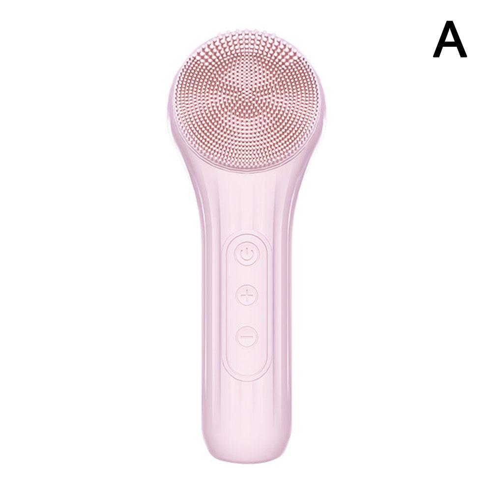 Electric Silicone Facial Cleansing Brush Rechargeable Vibration Face Scrubber Deep Clean Pore Exfoliate Skin Care Beauty Tool