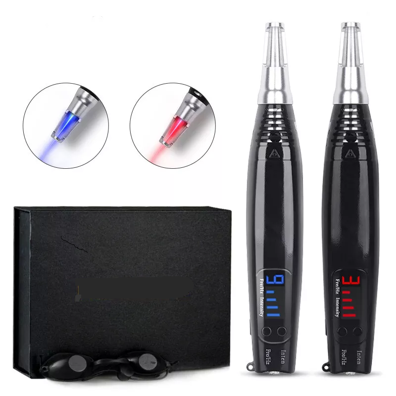 Black Red Blue Picosecond Pen Second Generation Handheld Portable Melanin Sweeping Pen for Face Mole Removal Picosecond Meter