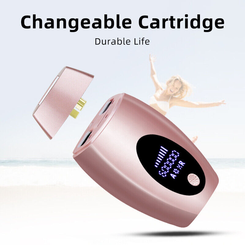 Pink IPL Hair Removal Device 600000 Flashes Permanent Painless Laser Hair Remover Whole Body Home Epilator Machine