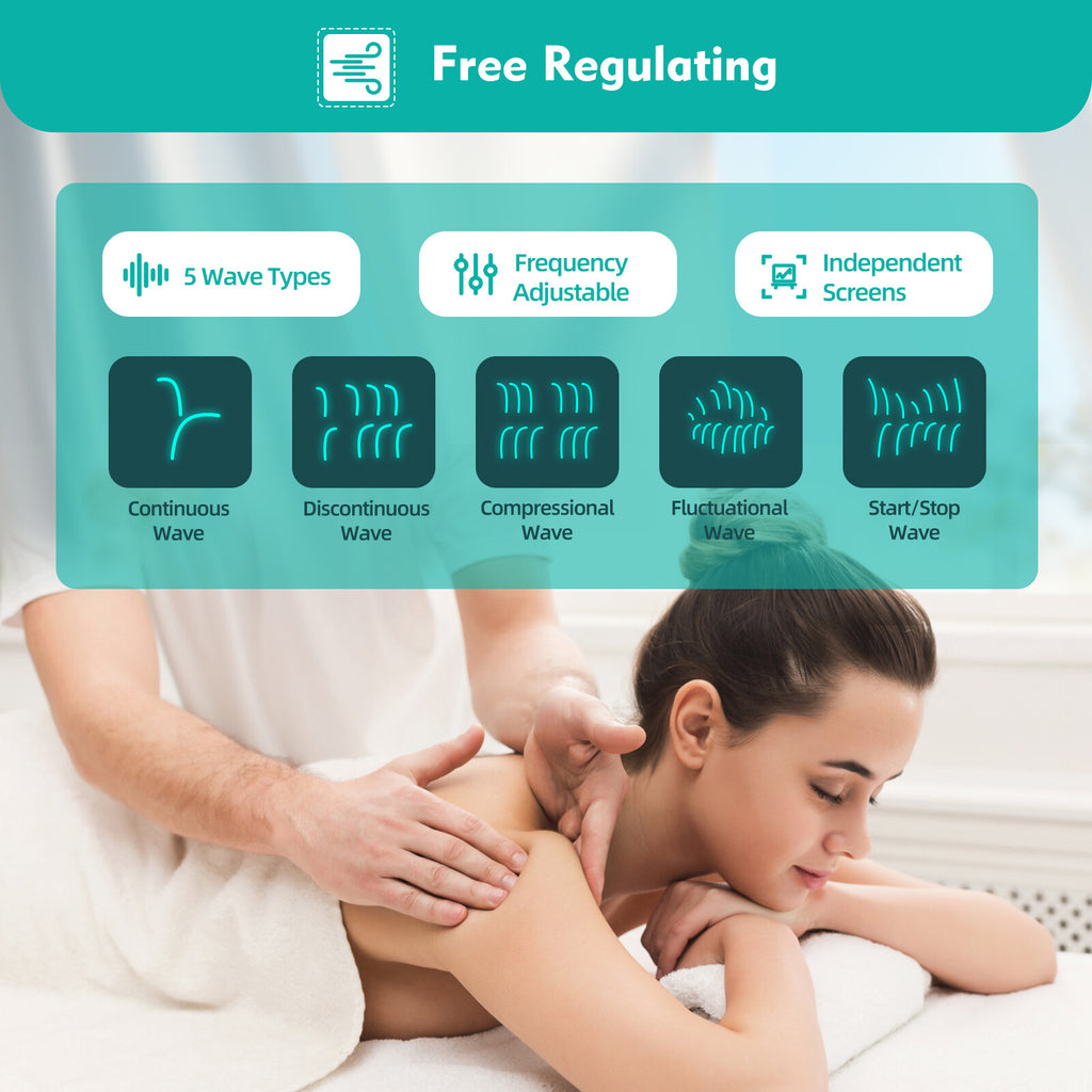 KWD-808I 6 Channel Output Patch Massager Care Kit Digital Electroestimulador Muscular Electric Acupuncture Stimulator Machine