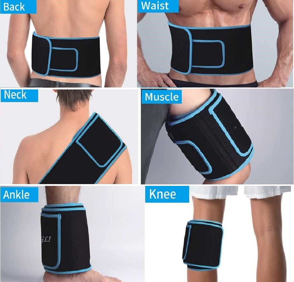 Red Light Therapy Infrared Light Therapy Wrap Belt for Body Pain Relief Wearable Large Pad for Waist Back Stomach Muscle Repair, Decrease Inflammation, Speed Healing LED 660nm&850nm with Controller