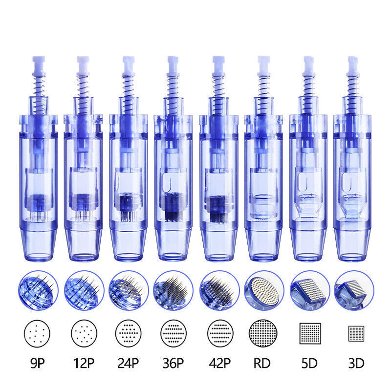 1/3/5/7/9/12/36/42Pin Nano 5D 3D Replacement Round Micro Tips Cartridge For Device A1 Device for Skin Care