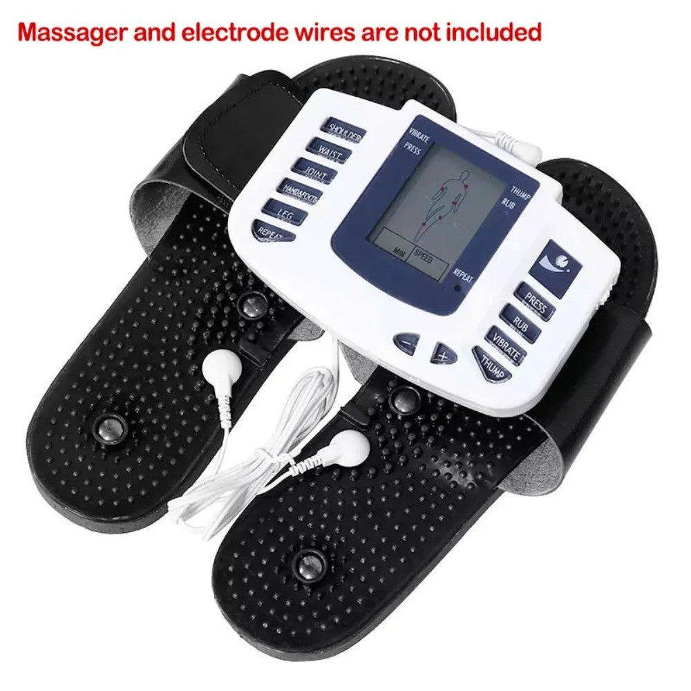 1 Pair Conductive Electrode Massage Slippers Foot Therapy Shoe Pad For TENS EMS Physiotherapy Machine Foot Circulation Relax Accessory
