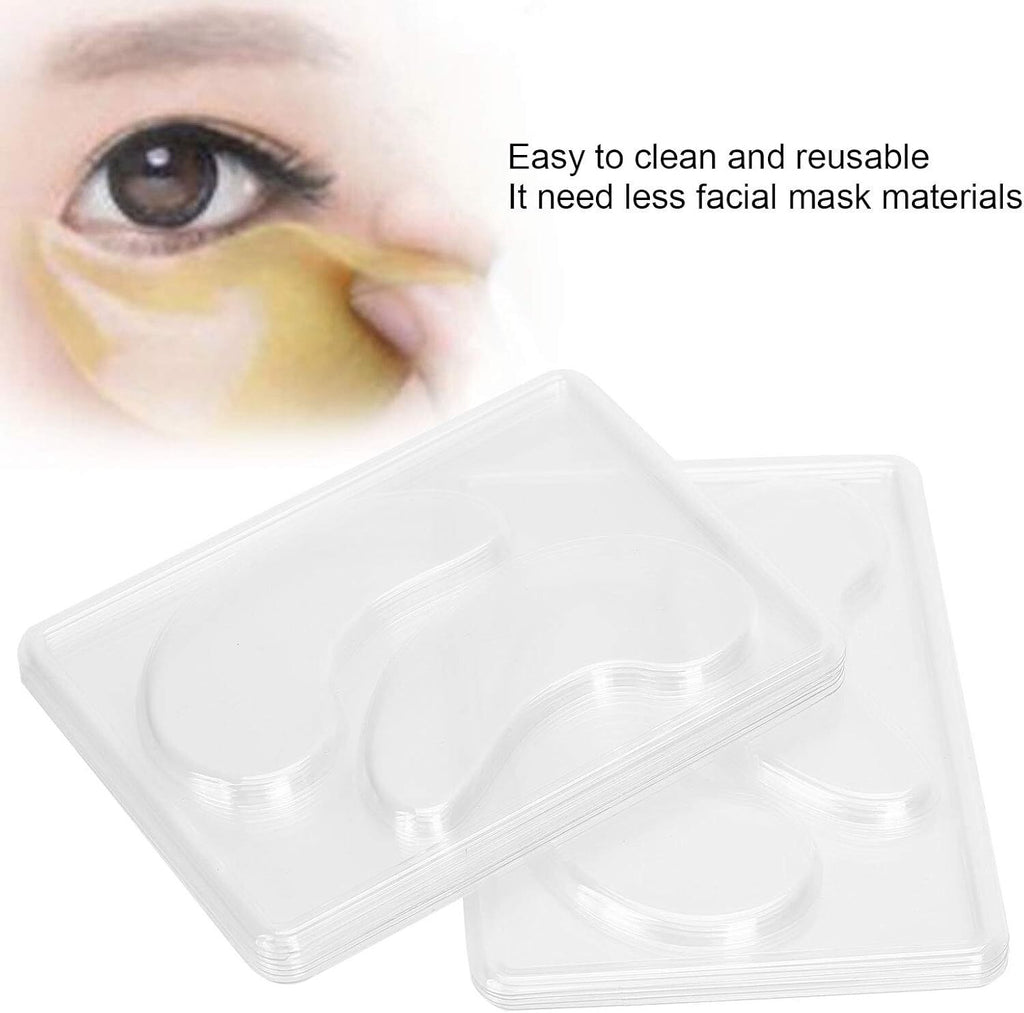 Transparent Reusable Eye Mask Making Mold Tray DIY Collagen Gel Eye Patch Mould For Home Salon Homemade Under Eye Skin Care Accessory