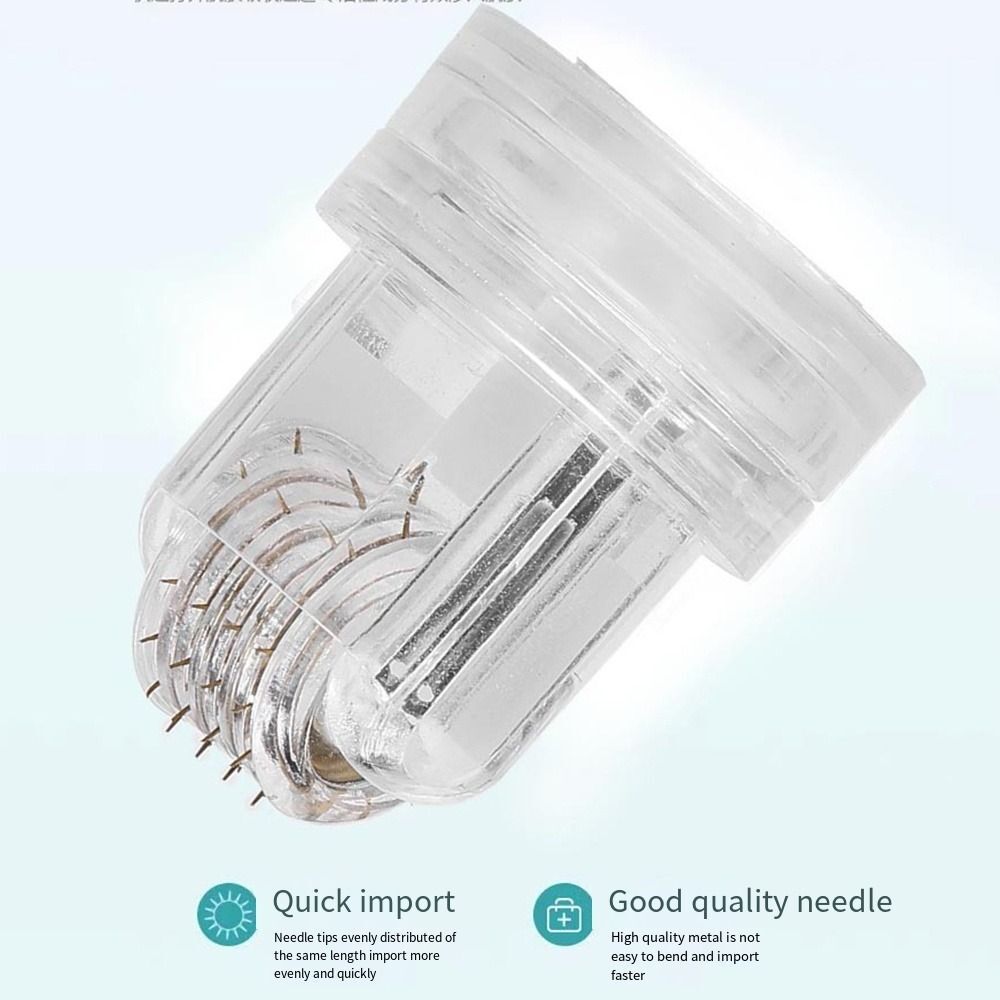 64 Pin Hydra Roller Microneedling Derma Roller with Bottle Skin Rejuvenation Anti Aging Facial Beauty Tool
