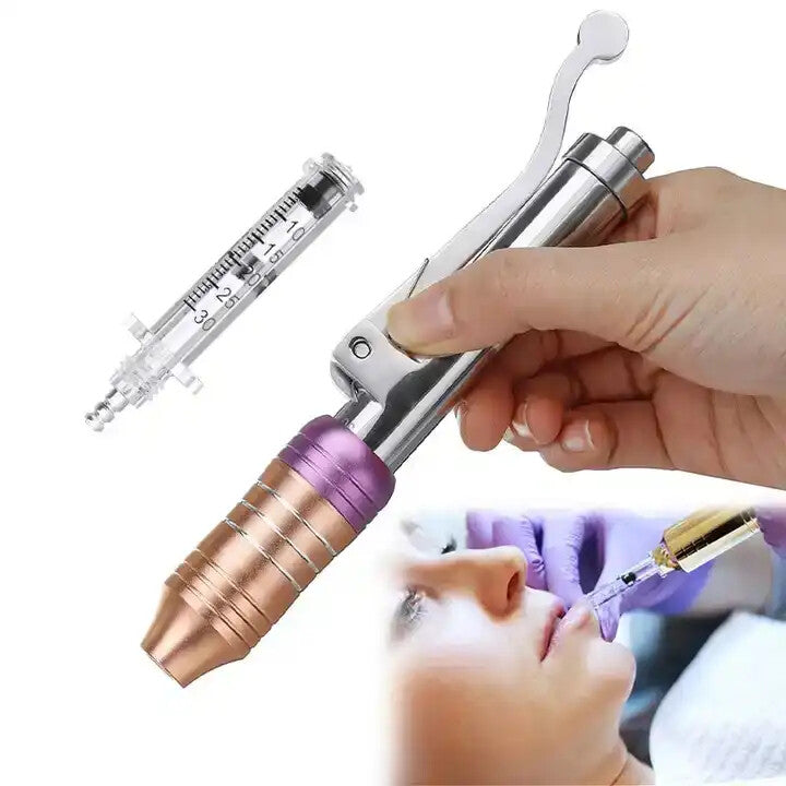Manual Pressure Hyaluronic Acid Injection Pen Kit 0.3ml Syringe Ampoule Head Anti-Age Skin Filling Beauty Instrument Set