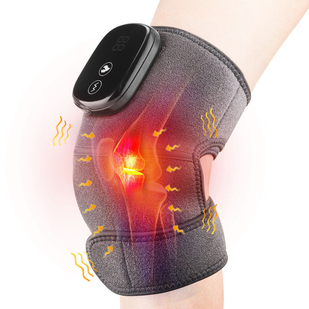 3 IN 1 Smart Timed Pain Relief Heating Vibration Elbow Shoulder Knee Massage Belt Electric Joint Body Massager for Leg