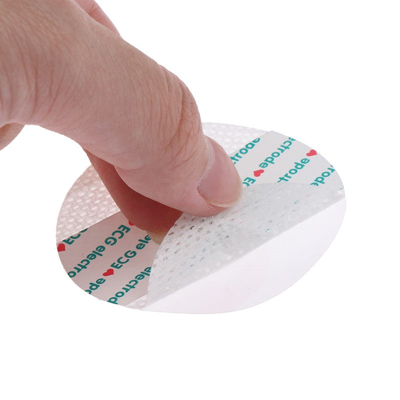 50PCS Disposable Self Adhesive Non-Woven Electrodes Pads ECG EKG for Tens Acupuncture Physiotherapy Machine Portable Handheld Adult