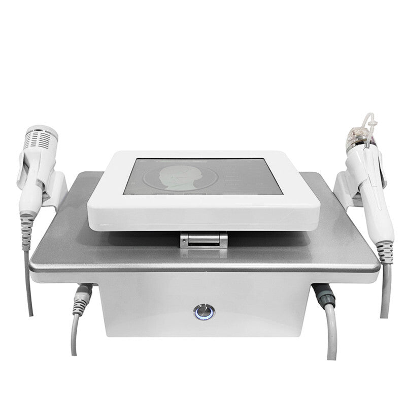 2 In 1 Fractional RF Microneedling Machine With Cold Hammer, Adjustable Depth RF Skin Tightening Device For Salon Wrinkle & Scar Removal