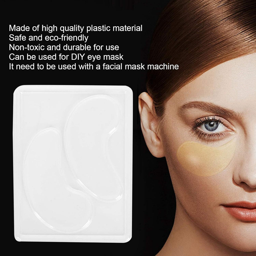 Transparent Reusable Eye Mask Making Mold Tray DIY Collagen Gel Eye Patch Mould For Home Salon Homemade Under Eye Skin Care Accessory