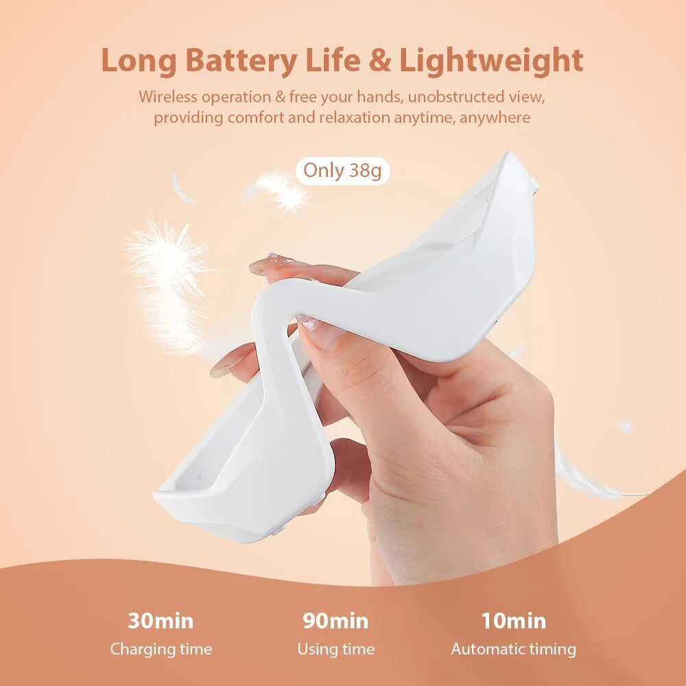Rechargeable Red Light Therapy Eye Glasses Portable LED Infrared Light Mask For Eye Fatigue Relief Dark Circle Skin Recovery Care Device