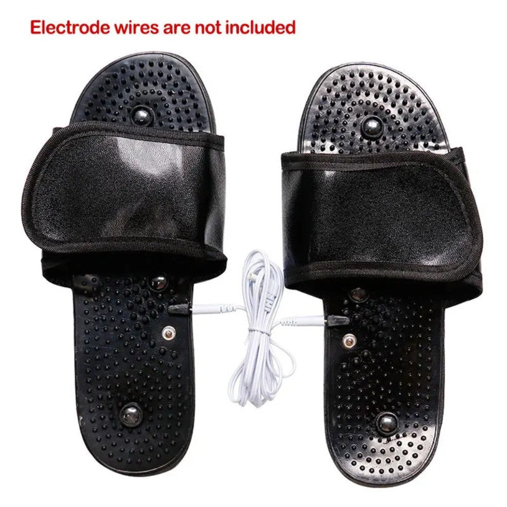 1 Pair Conductive Electrode Massage Slippers Foot Therapy Shoe Pad For TENS EMS Physiotherapy Machine Foot Circulation Relax Accessory
