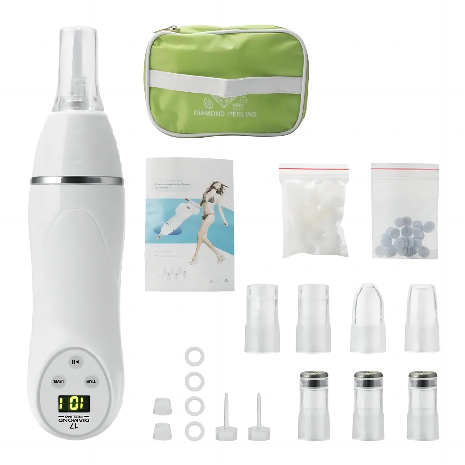 Diamond Microdermabrasion Blackhead Removal Vacuum Peeling Skin Rejuvenation Dermabrasion Facial Massage Beauty Device
