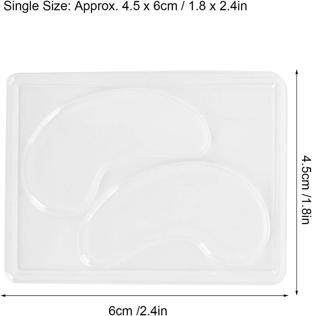 Transparent Reusable Eye Mask Making Mold Tray DIY Collagen Gel Eye Patch Mould For Home Salon Homemade Under Eye Skin Care Accessory