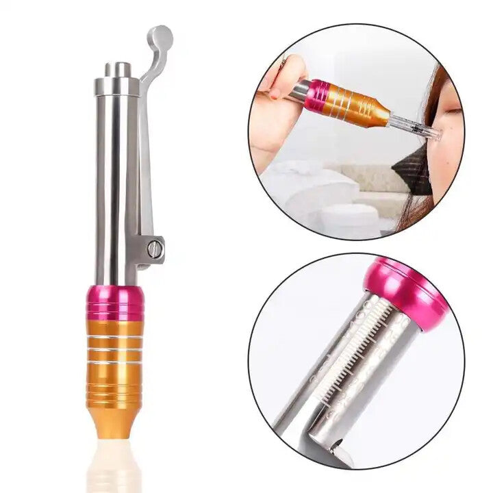Manual Pressure Hyaluronic Acid Injection Pen Kit 0.3ml Syringe Ampoule Head Anti-Age Skin Filling Beauty Instrument Set