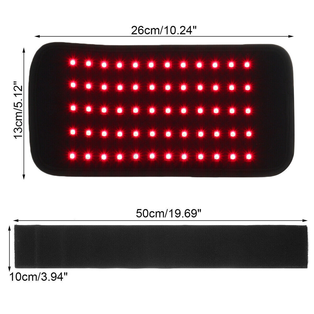 660nm 850nm Red LED Infrared Waist Therapy Wrap Slimming Belt Muscle Joint Pain Relief Home Skincare Beauty Pad