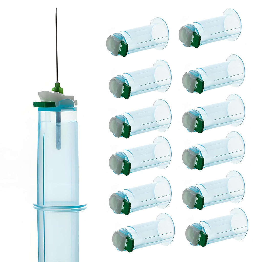 50/100Pcs Disposable Needle Holder Safety Lock Hub Needle Protector Luer Lock & Bayonet Type Needle Retainer for Medical Blood Collection