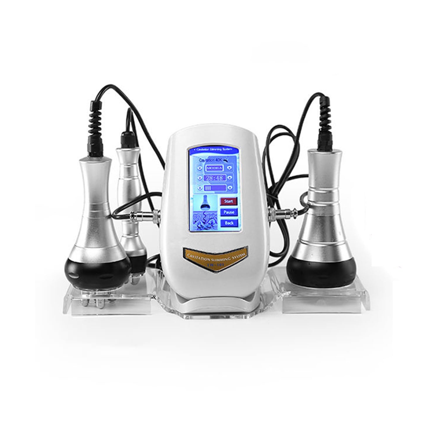 3 In 1 40K Cavitation RF Slimming Machine, Ultrasonic Fat Reduction Device with Tripolar & Multipolar RF for Body Shaping Anti-Cellulite Treatment