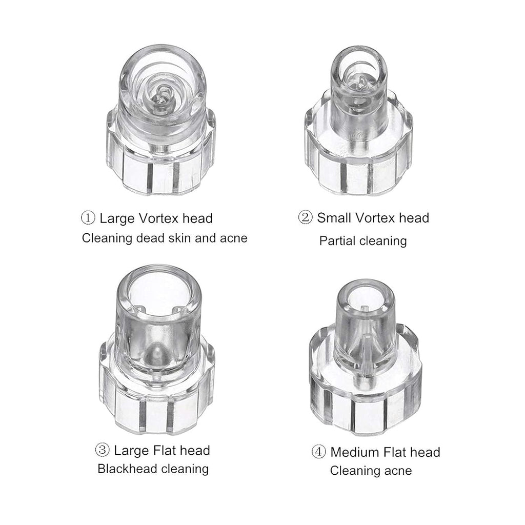 Replacement Small Bubble Hydrafacial Tips Clear Plastic Suction Clean Heads Accessory For Salon Facial Cleansing Machine (8PCS)