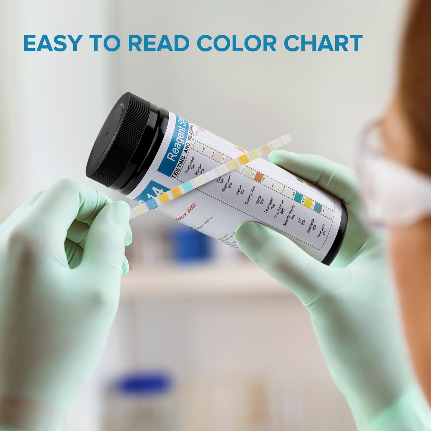 Urine Test Strips URS 14-in-1 Urinalysis Reagent Strips 14 Parameter Urine Test Strips PH Tester US