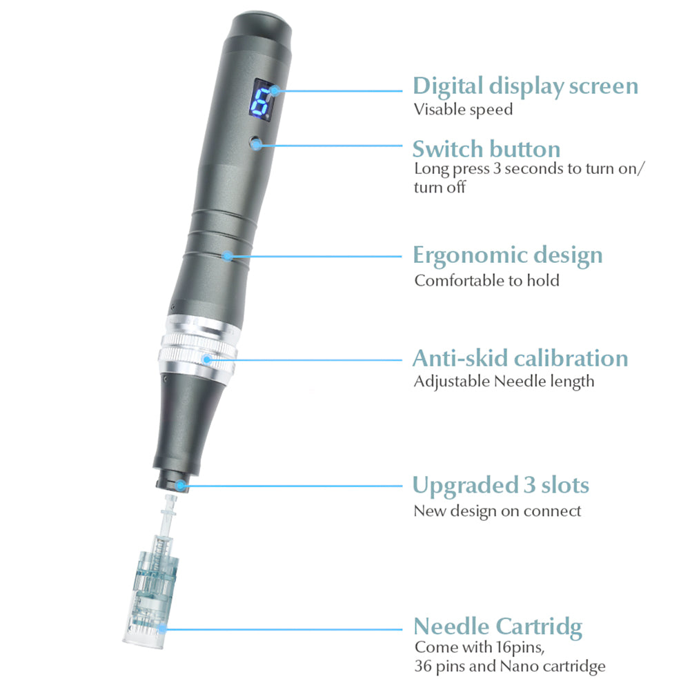 Wireless Dr.Pen Ultima M8 Microneedling Derma Pen 6-Speed Adjustable 0-2.5mm Depth Home Salon Skin Rejuvenation Mesotherapy Tool
