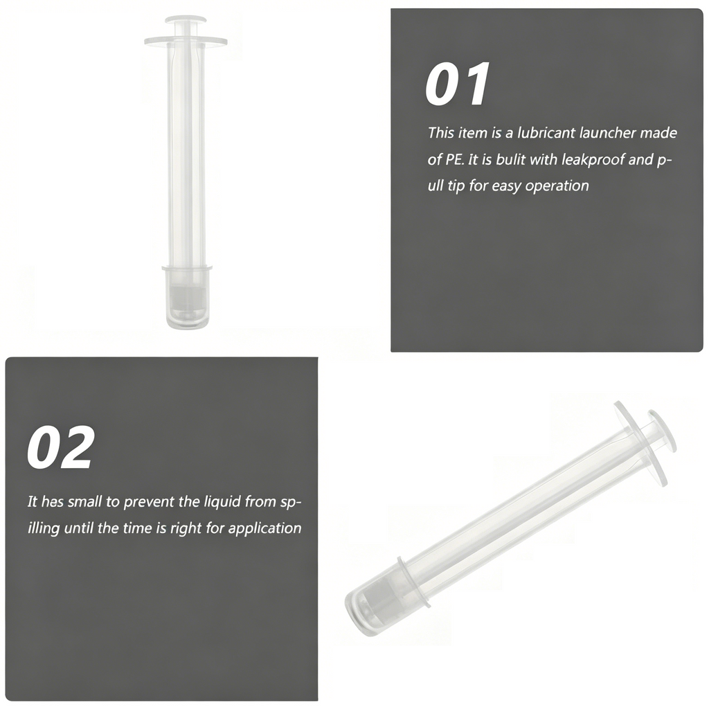 0.5ml Disposable Plastic Gel Applicator Vaginal Suppository Syringe Feminine Care Consumable Empty Applicator Tube