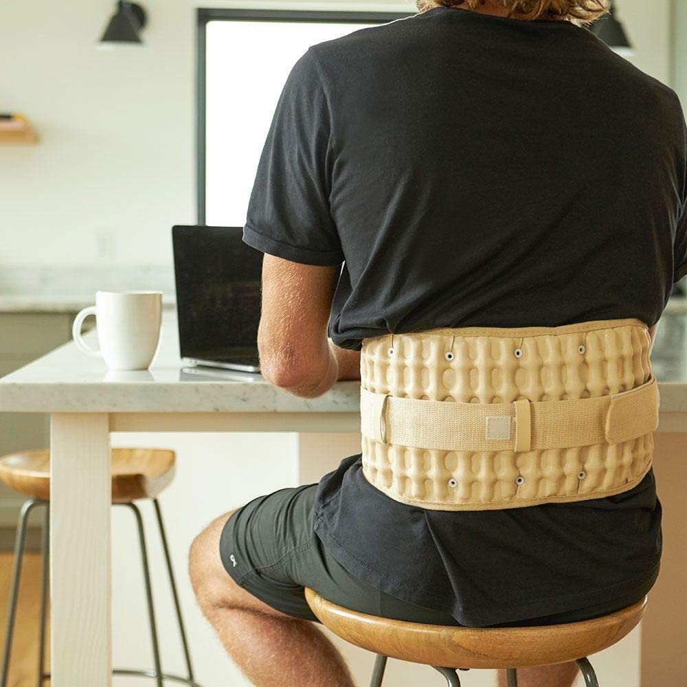 DR-HO'S 2-in-1 Decompression Belt for Lower Back Pain Relief Stretch and Lumbar Support - Size A/B