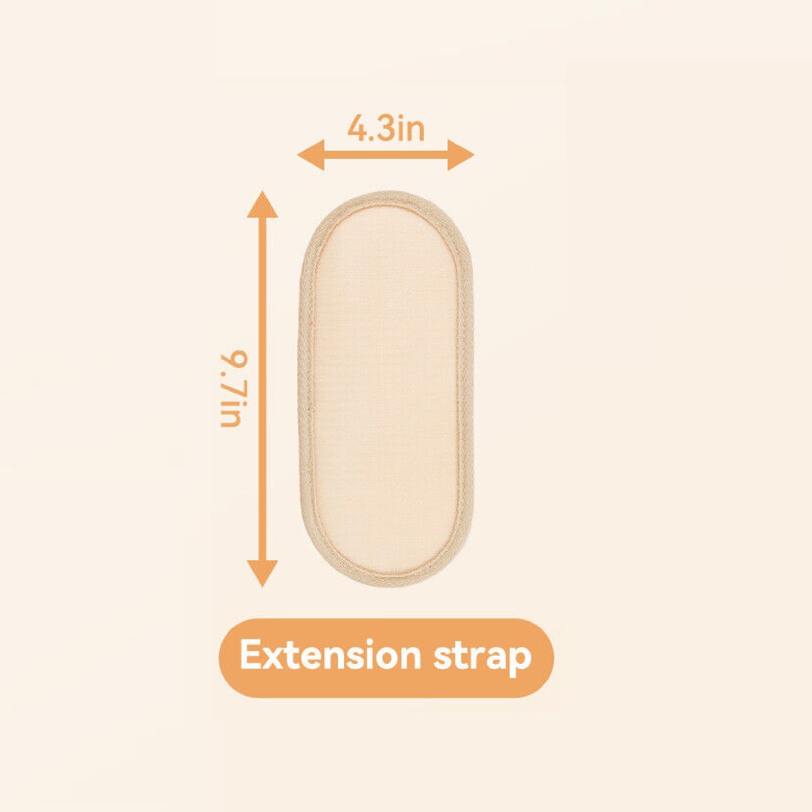 9.7" Extension Strap Accessory for Lower Back Pain Relief Extending Decompression Back Belt Lumber Support