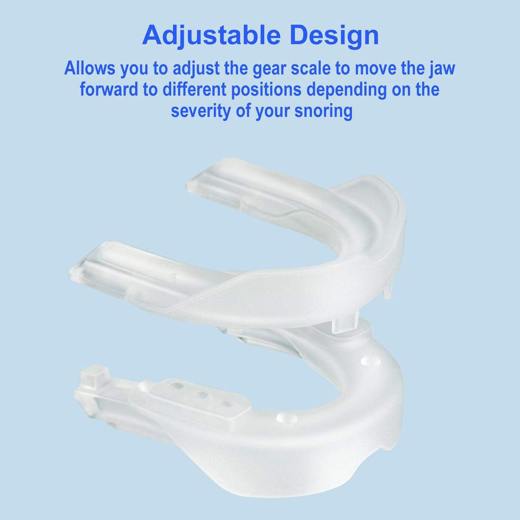 Adjustable Snoring Blocker with Silicone Braces for Men and Women to Prevent Snoring and Snoring